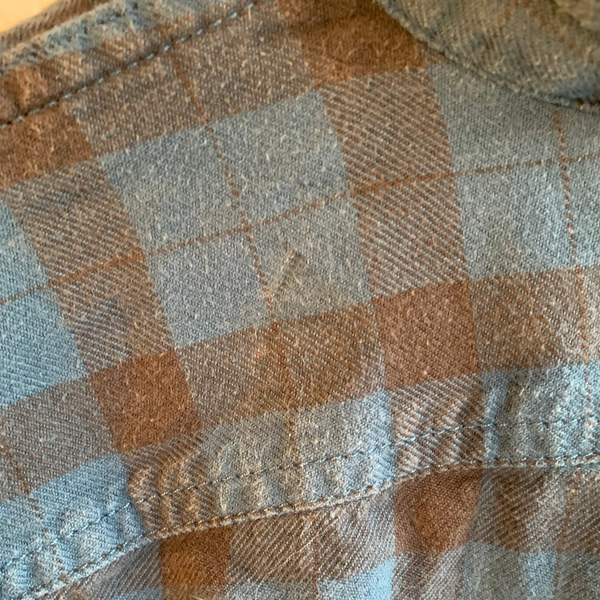 VTG Blue Black Plaid Filson Button Up - L