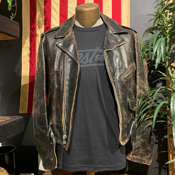 VTG 1950s/60s Donald S. Lavigne Leather Biker Jacket