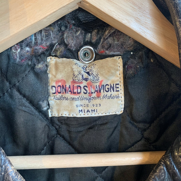 VTG 1950s/60s Donald S. Lavigne Leather Biker Jacket