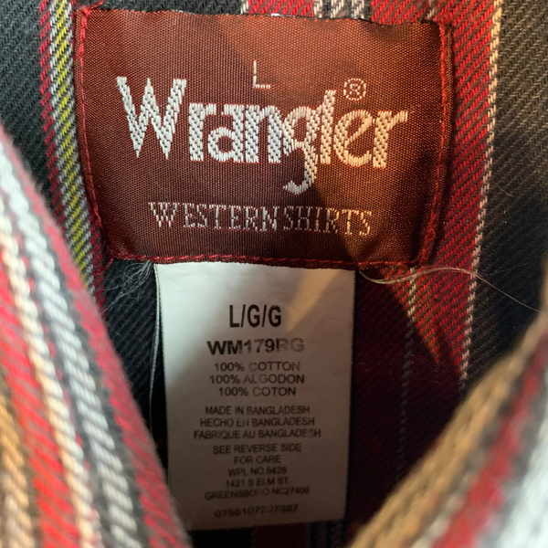 VTG - #066 Black and Red Striped Wrangler
