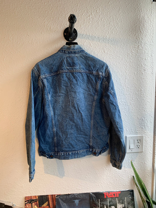 VTG - 80s 90s Levi's 70506 Denim Trucker Jacket Mens Blue Botton Front USA #068