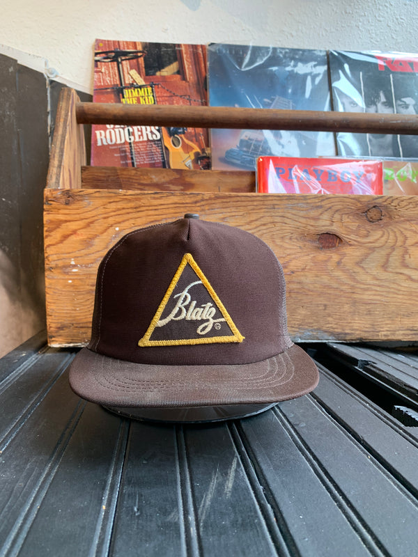 VTG Brown Blatg Trucker Hat #075