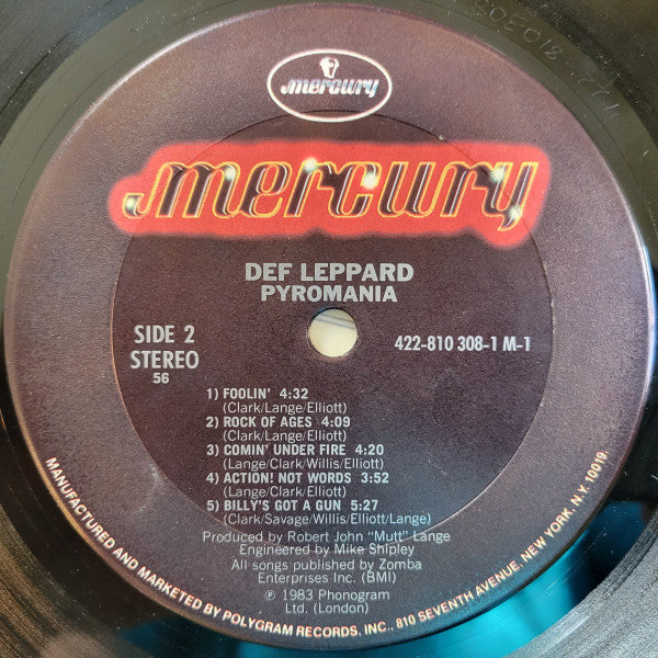 Def Leppard – Pyromania 83'