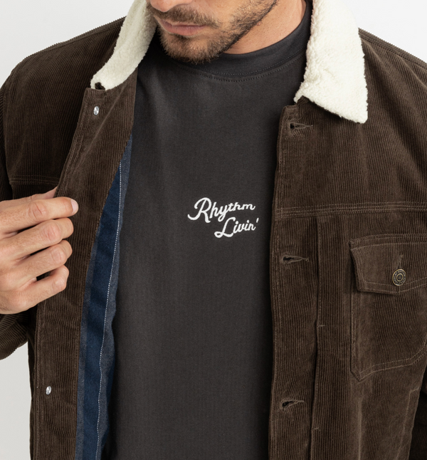 Flannel Lined Cord Trucker Jacket