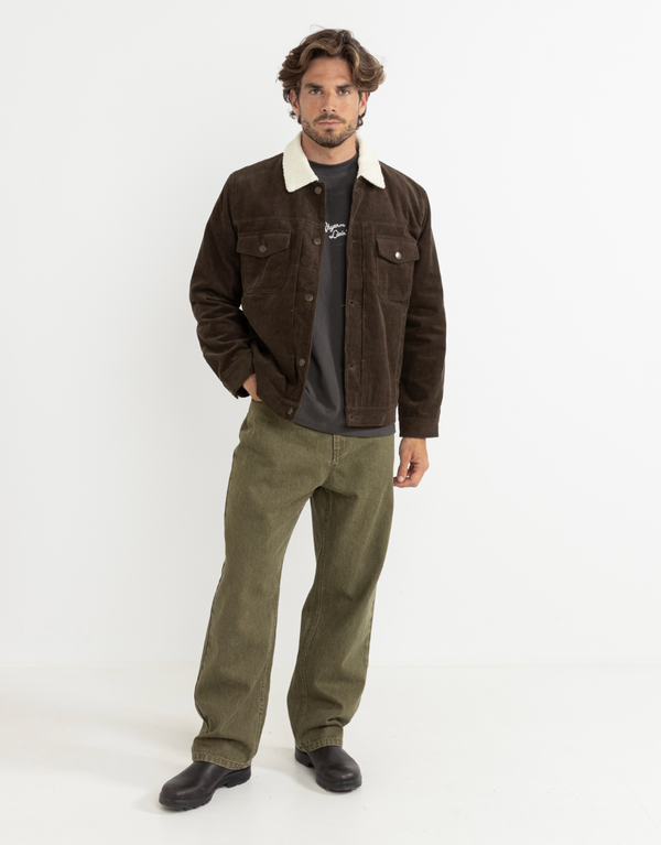 Flannel Lined Cord Trucker Jacket