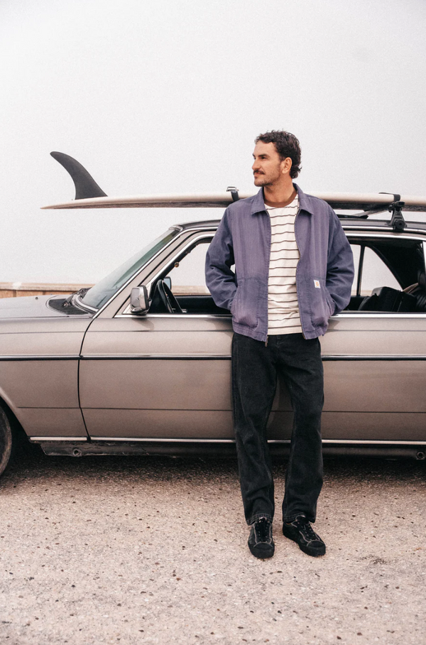 Herringbone Sun Wash Jacket Vintage Blue