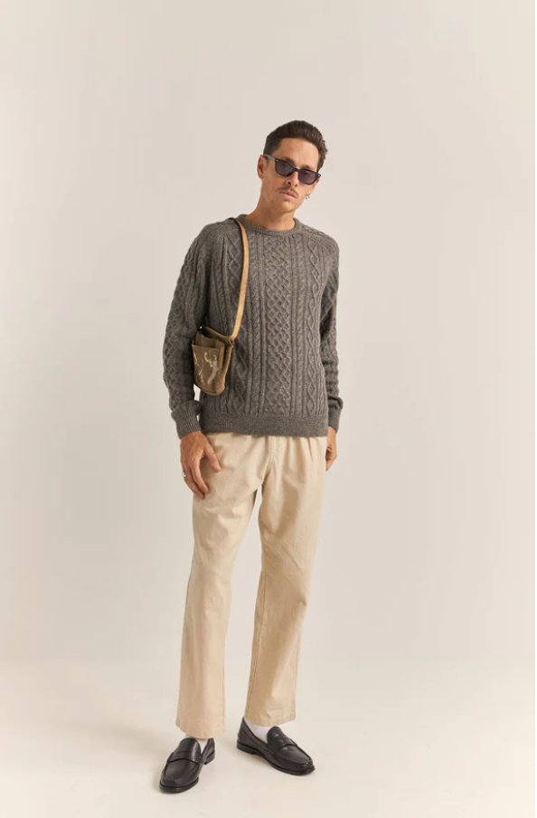 Mohair Fishermans Knit Sweater