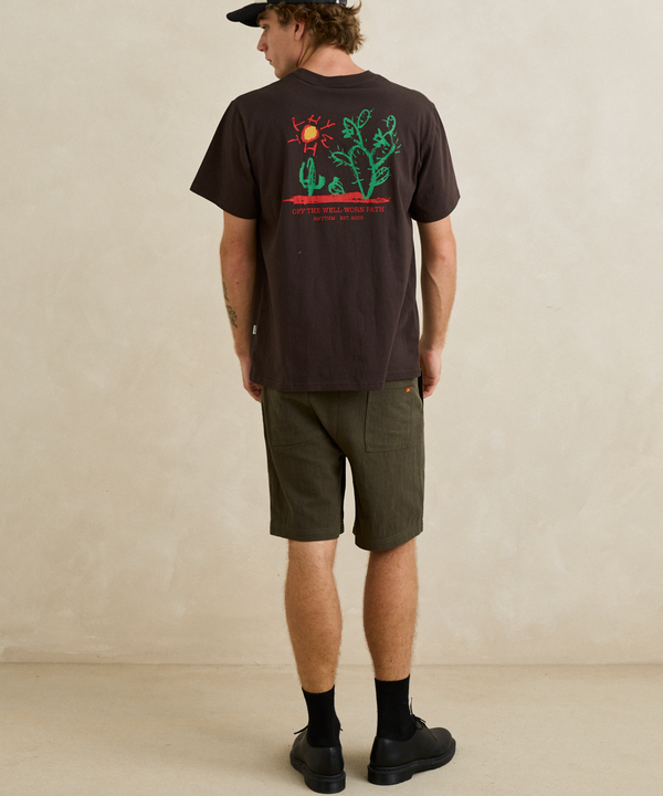 Worn Path Textured Linen Short