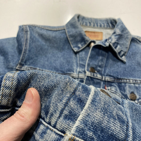 VTG Levi's Denim Faded & Distressed USA Trucker Jacket #101