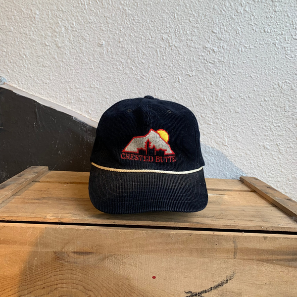 VTG 1980s Black Crested Butte Hat - #031