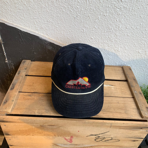 VTG 1980s Black Crested Butte Hat - #031