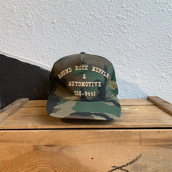 VTG Round Rock Muffler & Automotive Camo Hat - #029