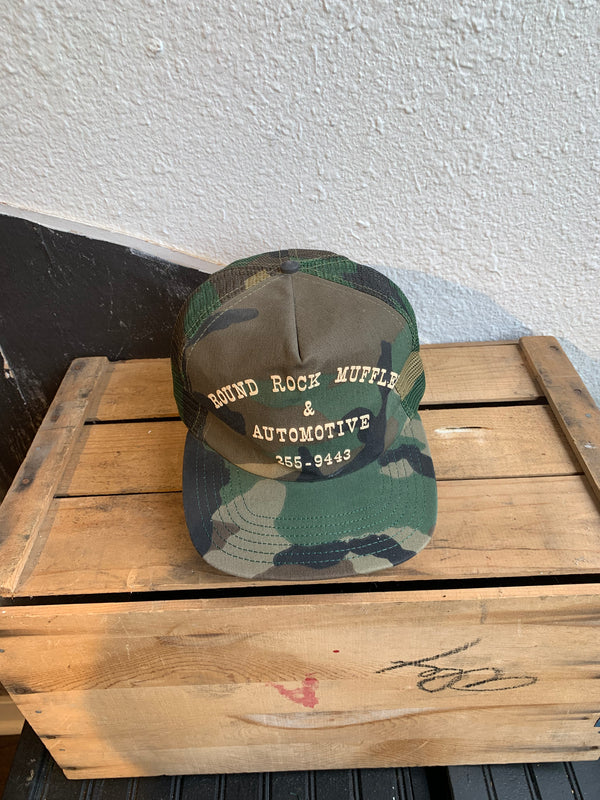 VTG Round Rock Muffler & Automotive Camo Hat - #029