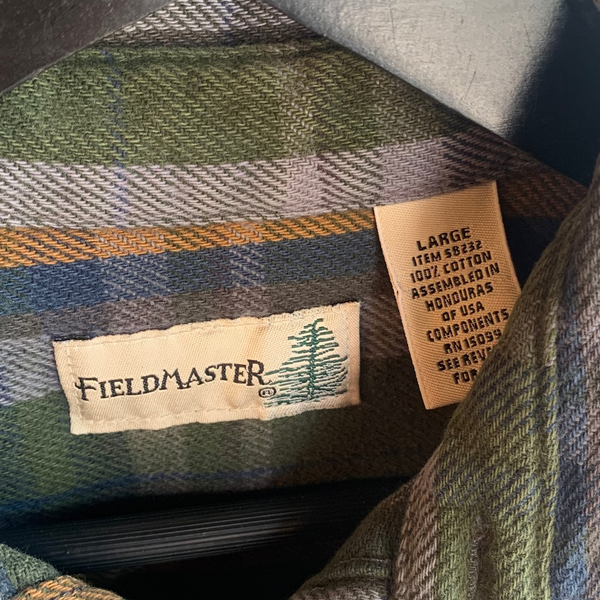 VTG 90's Heavy cotton fieldmaster flannel #056