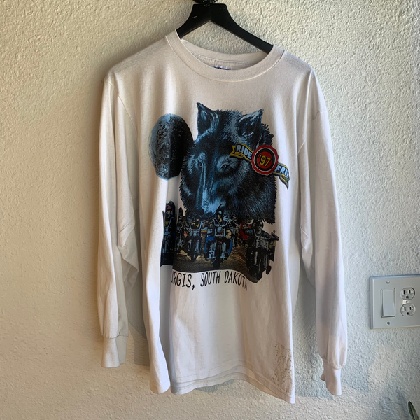 VTG Sturgis Wolf Motercycle Shirt #065