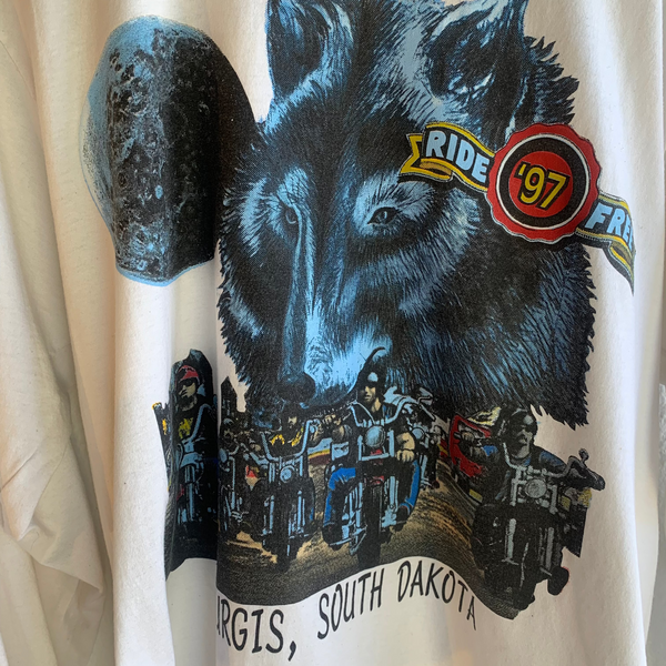 VTG Sturgis Wolf Motercycle Shirt #065
