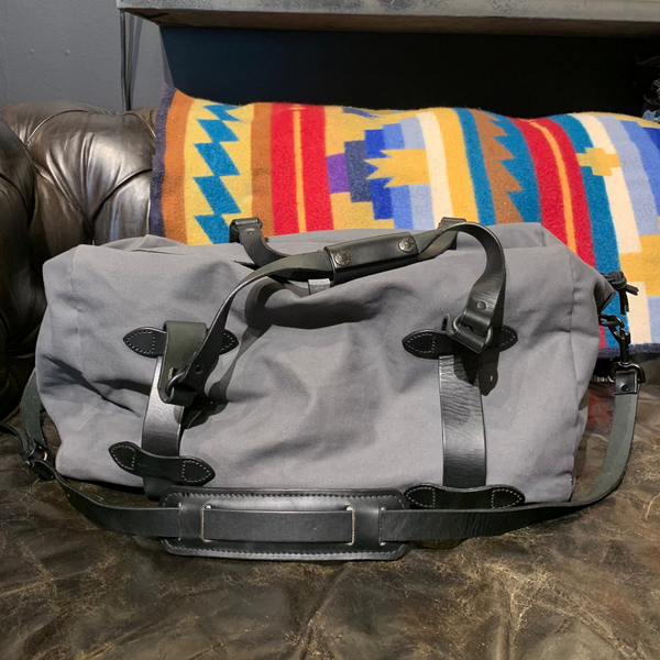 Filson Rugged Twill Duffle Bag - LTd. Concrete Cinder Gray - Made in USA