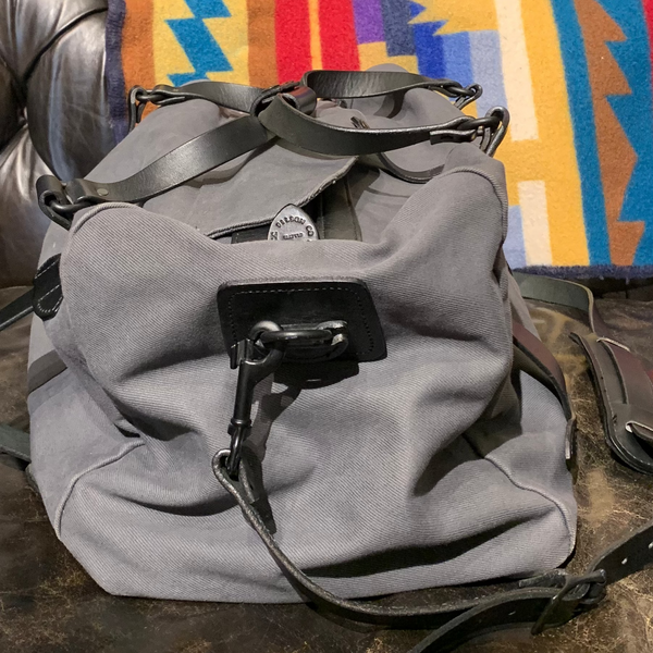 Filson Rugged Twill Duffle Bag - LTd. Concrete Cinder Gray - Made in USA