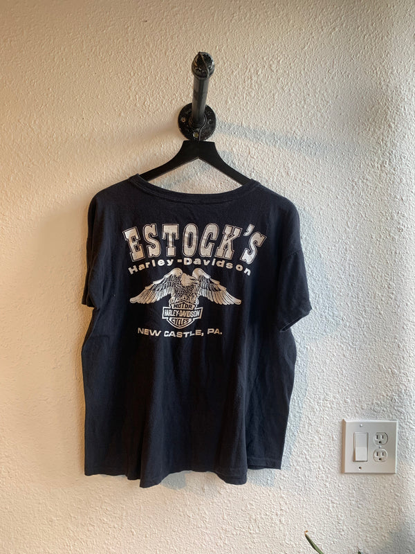 VTG 1970's Harley Davidson Rare Eagle Single Stitch Tee #089