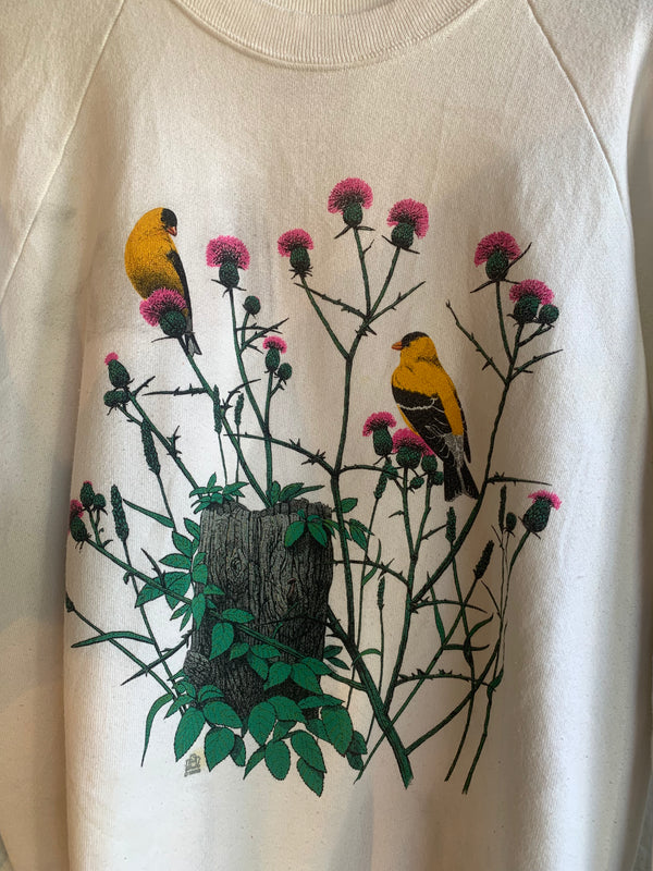 VTG Golden Birds, Thorn, Stump print #096
