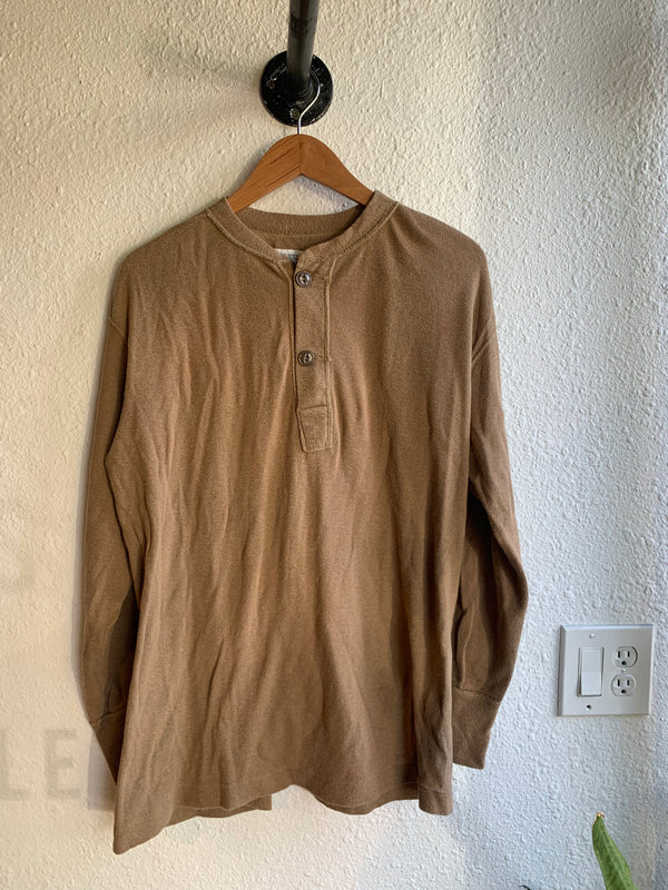 VTG Brown Cold Weather Undershirt Henley