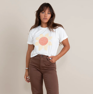 Sun Boxy Crop Tee