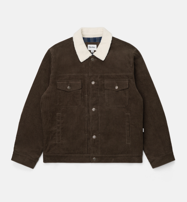 Flannel Lined Cord Trucker Jacket