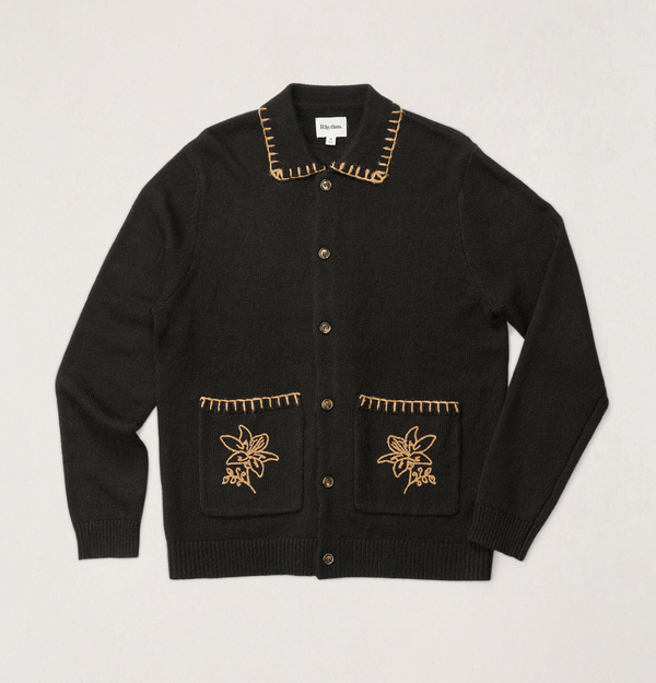 Whip Stitch Button Up Knit