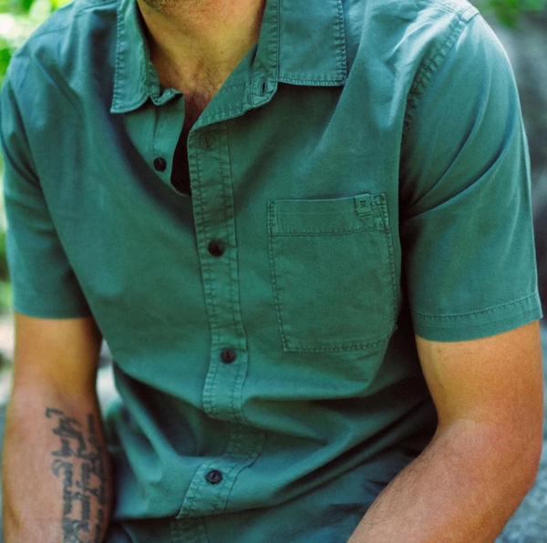 Made To Fade Short Sleeve Button Up Shirt
