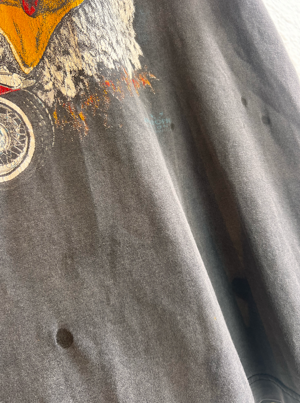 VTG 1990s Born Wild Eagle Motorcycle Tee  #114