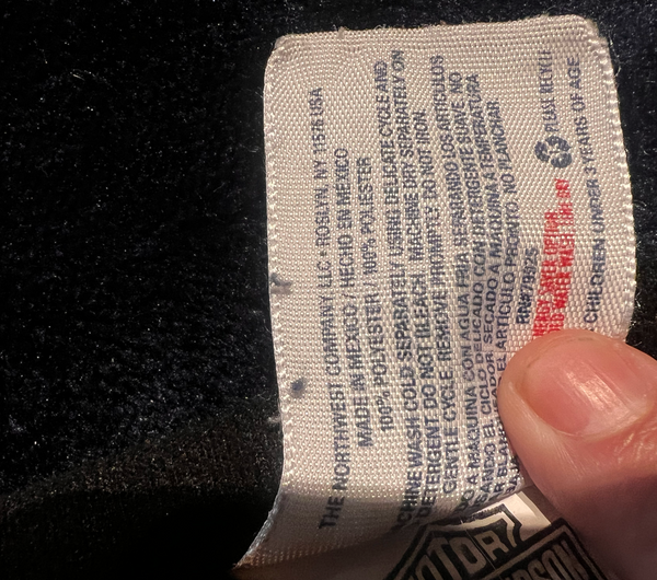 Vtg Harley Davidson® Heavy Fleece Blanket - Fly High