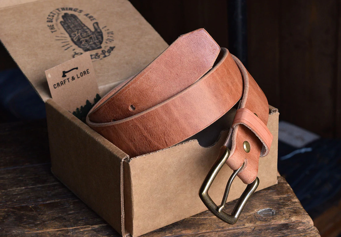 Craft & Lore Mountain Leather Russet Mystery - Belt Made 