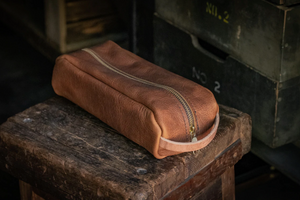 Leather Dopp Kit - Medium